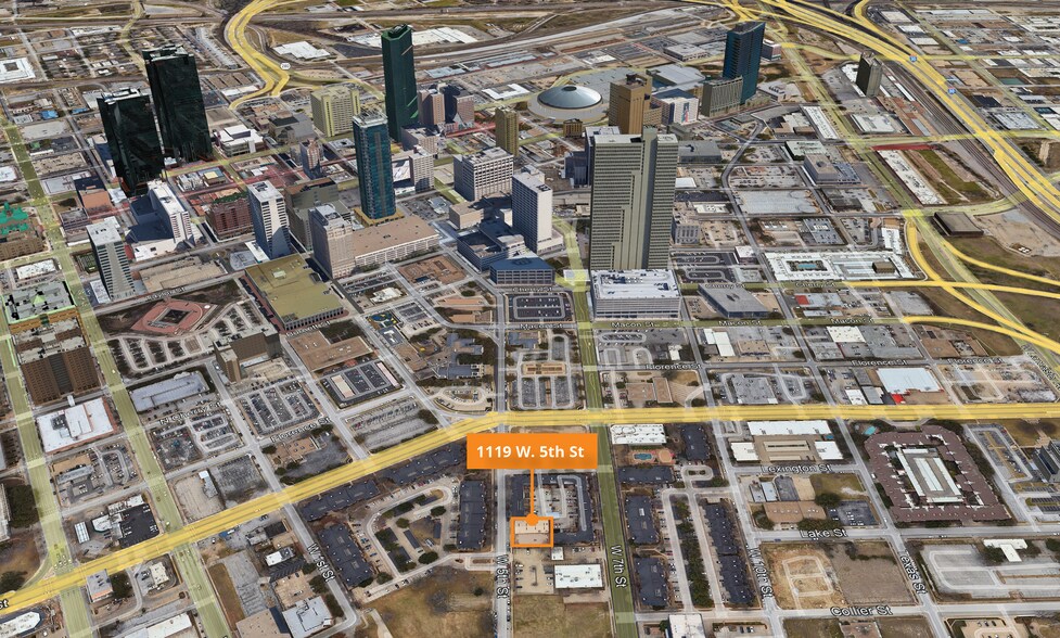 1119 W 5th St, Fort Worth, TX à vendre - Aérien – Image 3 sur 3