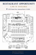 10707-10719 Rodeo Dr, Bradenton, FL à louer Plan d’étage– Image 1 sur 3