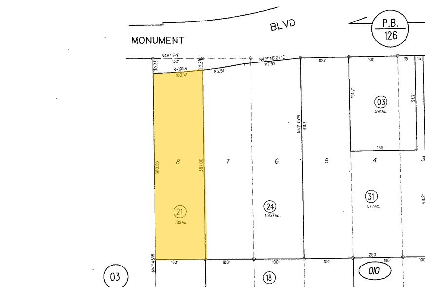 2520 Monument Blvd, Concord, CA à vendre - Plan cadastral – Image 3 sur 3