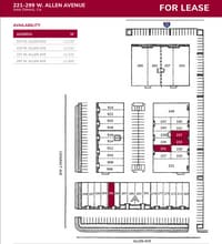 269-299 W Allen Ave, San Dimas, CA à louer Plan de site– Image 1 sur 1