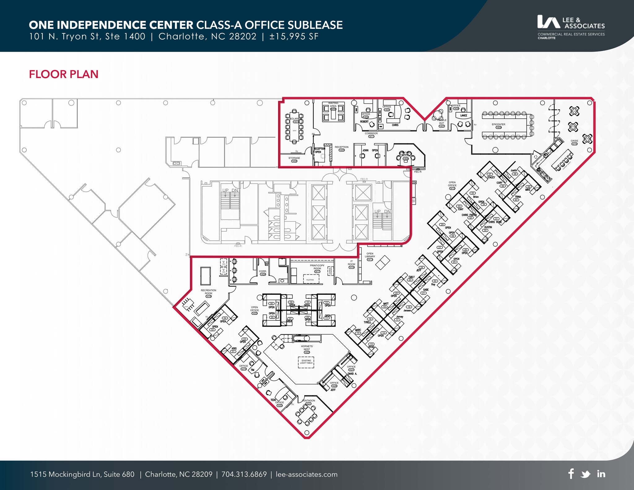 101 N Tryon St, Charlotte, NC à louer Plan de site– Image 1 sur 1