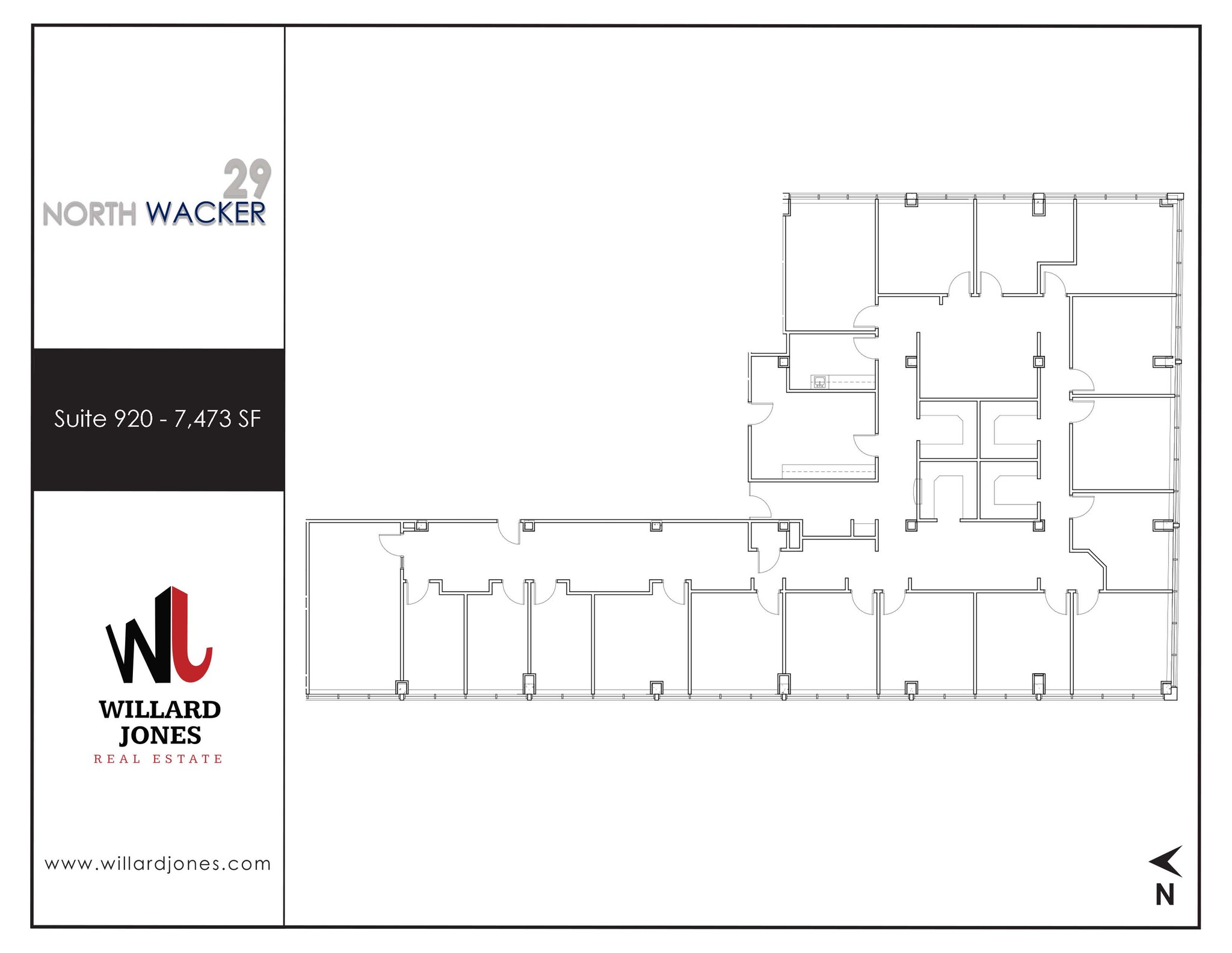 29 N Wacker Dr, Chicago, IL à louer Plan d’étage– Image 1 sur 2