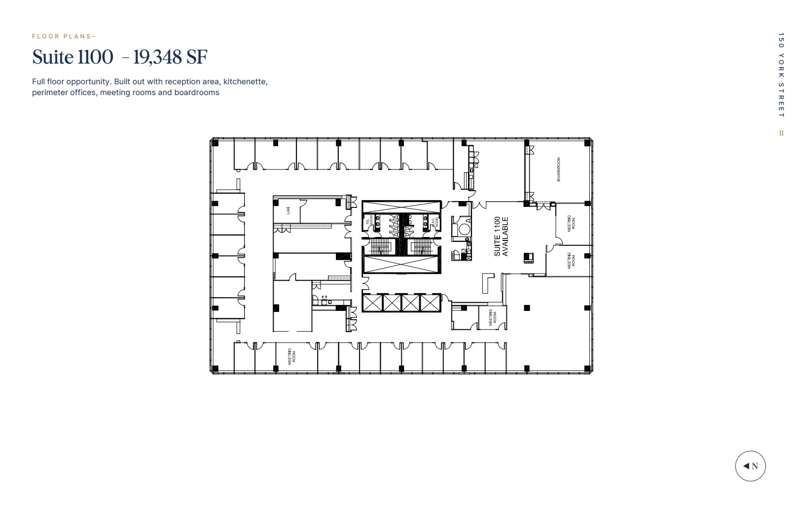 150 York St, Toronto, ON à louer Plan d’étage– Image 1 sur 1