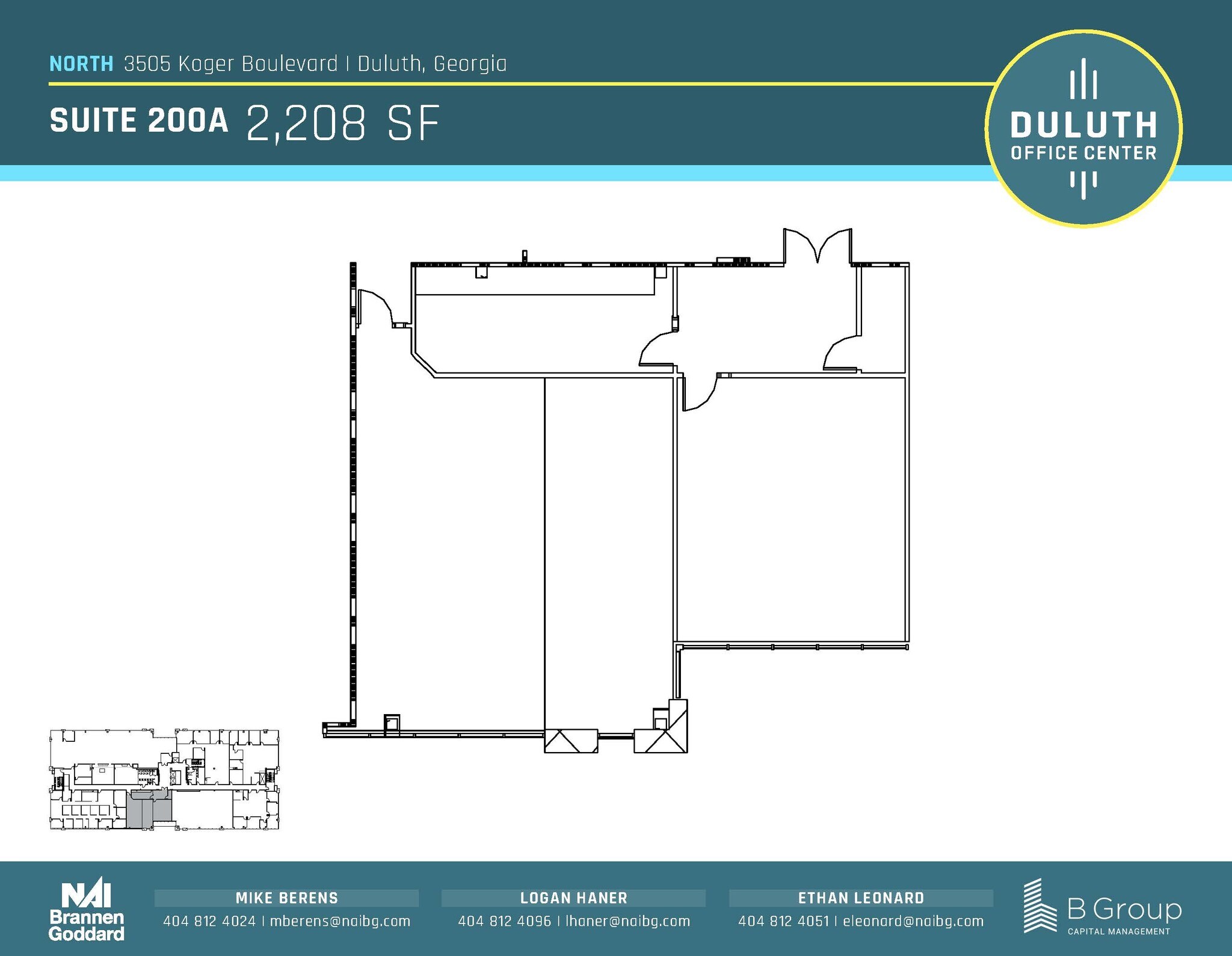3505 Koger Blvd, Duluth, GA à louer Plan d’étage– Image 1 sur 1