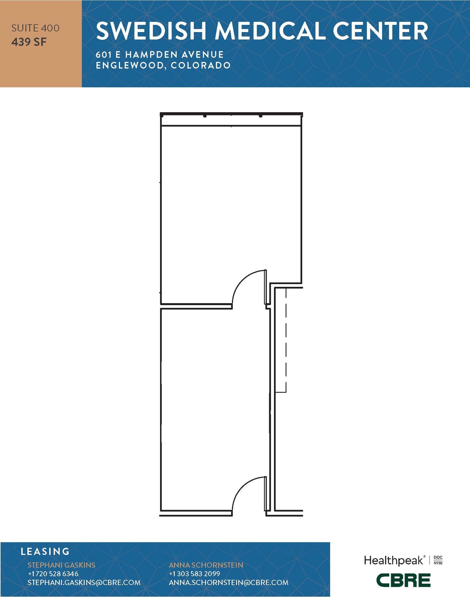 701 E Hampden Ave, Englewood, CO à louer Plan d’étage– Image 1 sur 1