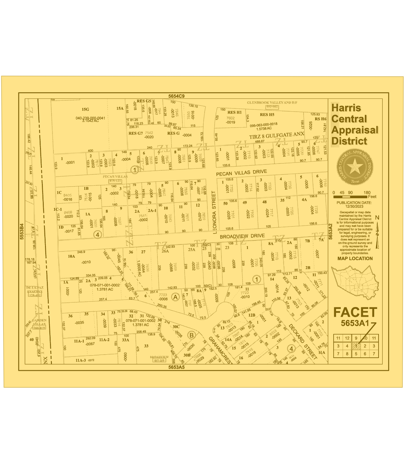 6511 Texas 35, Houston, TX à louer Plan cadastral– Image 1 sur 2