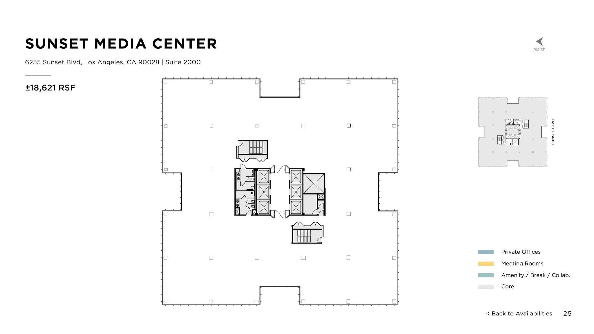 6255 W Sunset Blvd, Los Angeles, CA à louer Plan de site– Image 1 sur 1