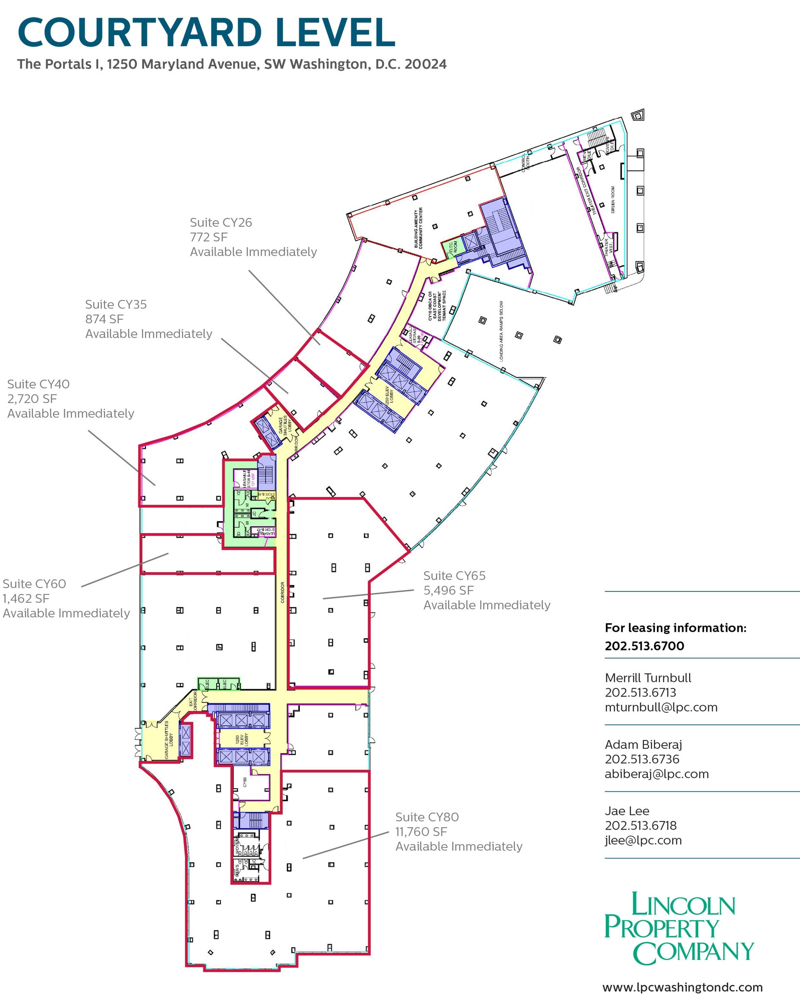 1250-1280 Maryland Ave SW, Washington, DC à louer Plan d’étage– Image 1 sur 1