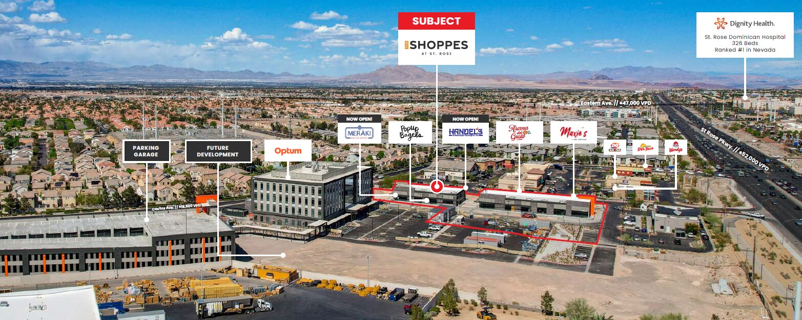 The Shoppes at St. Rose portefeuille de 2 biens à vendre sur LoopNet.fr Aérien– Image 1 sur 11