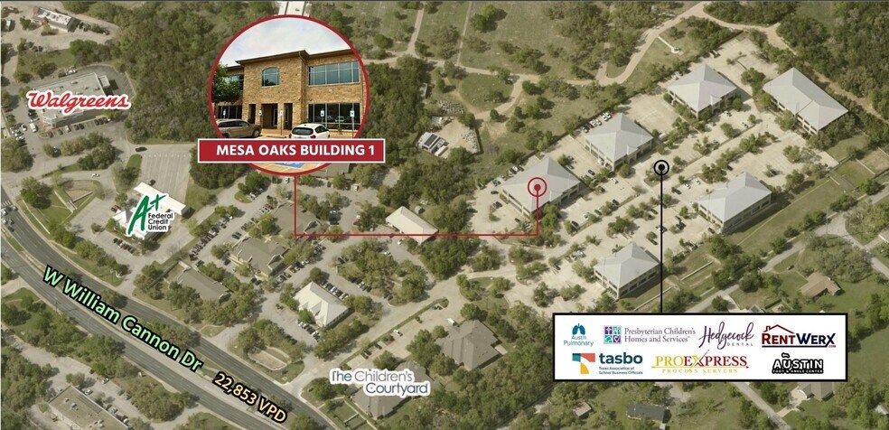 5920 W William Cannon Dr, Austin, TX à vendre - Aérien – Image 2 sur 2