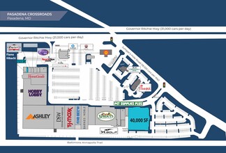 8036-8120 Ritchie Hwy, Pasadena, MD à louer Plan de site– Image 1 sur 2