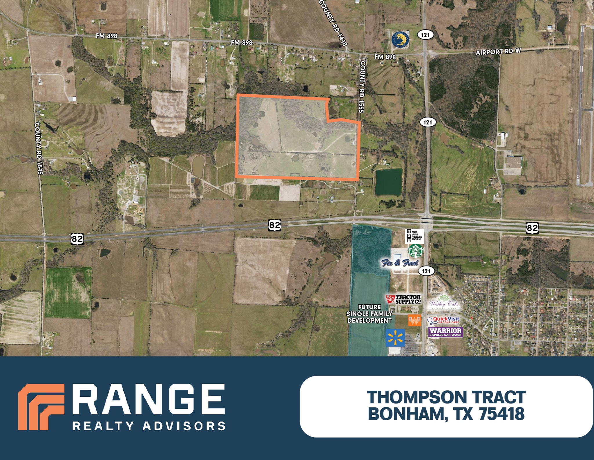 County Road 1555, Bonham, TX à vendre Aérien– Image 1 sur 2