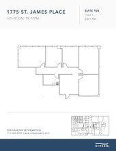 1775 St James Pl, Houston, TX à louer Plan d’étage– Image 1 sur 1