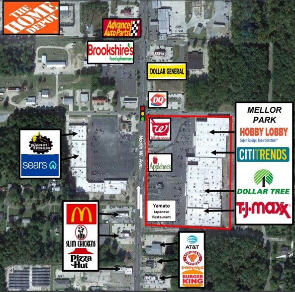 1865-2003 N West Ave, El Dorado, AR à louer - Aérien – Image 3 sur 11