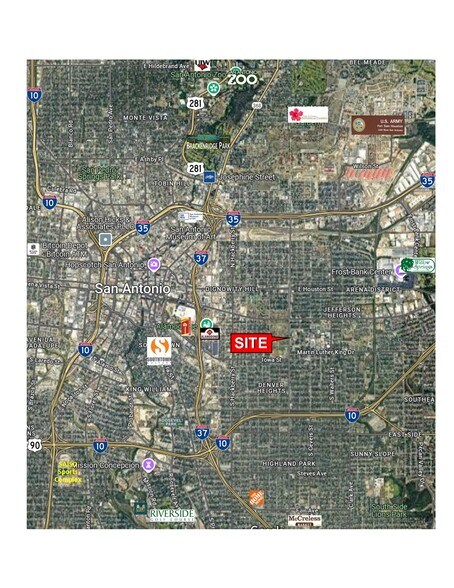 330 S New Braunfels Ave, San Antonio, TX à vendre - Aérien – Image 2 sur 5