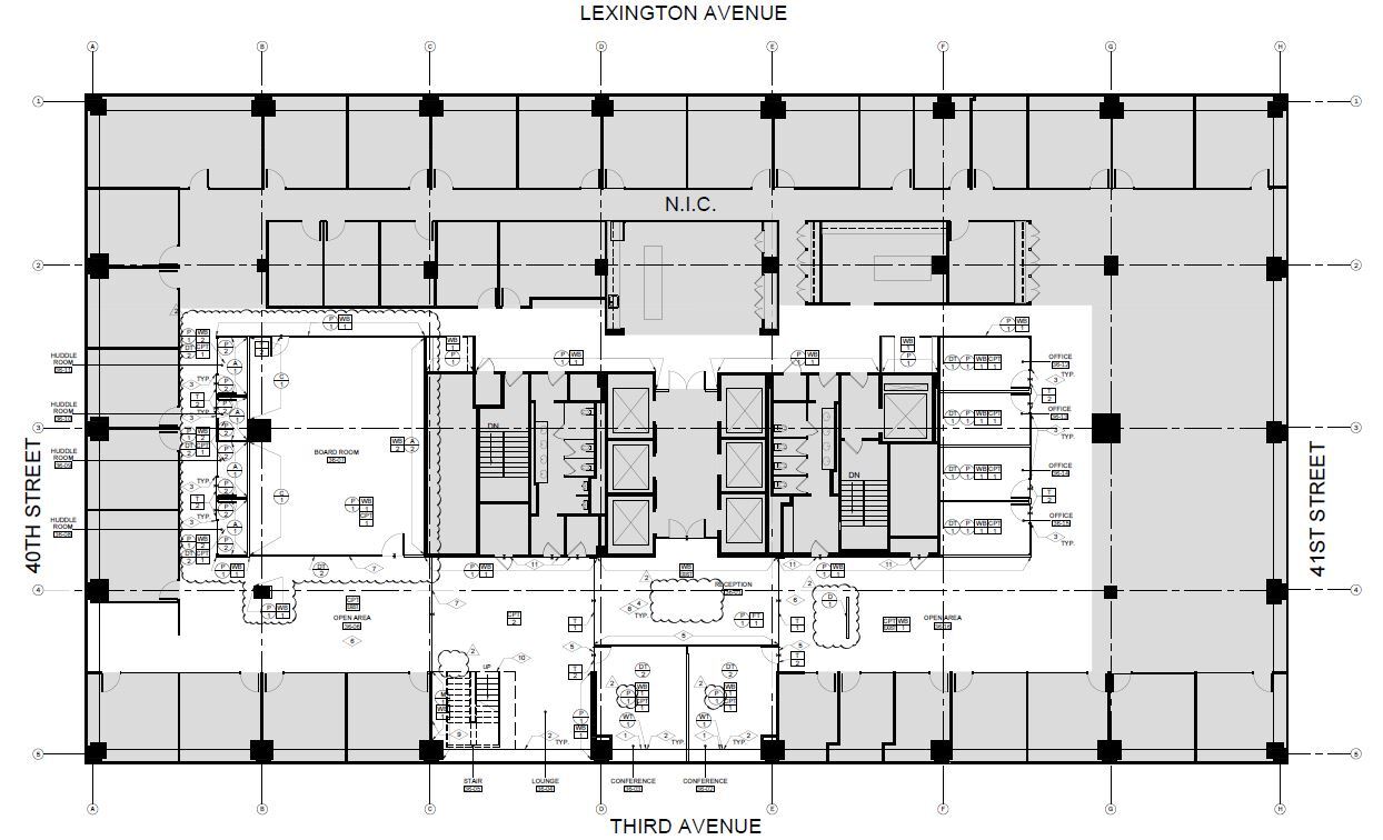 622 Third Ave, New York, NY à louer Plan d’étage– Image 1 sur 13