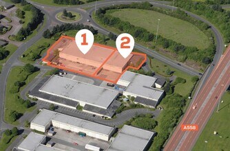 Manor Park Industrial Estate, Runcorn, CHS - Vue aérienne vue de carte - Image1