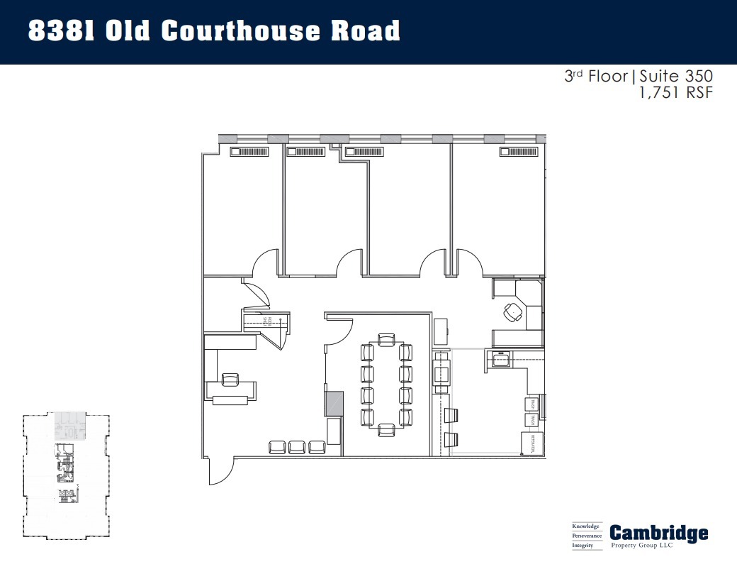 8381 Old Courthouse Rd, Vienna, VA à louer Plan d’étage– Image 1 sur 1