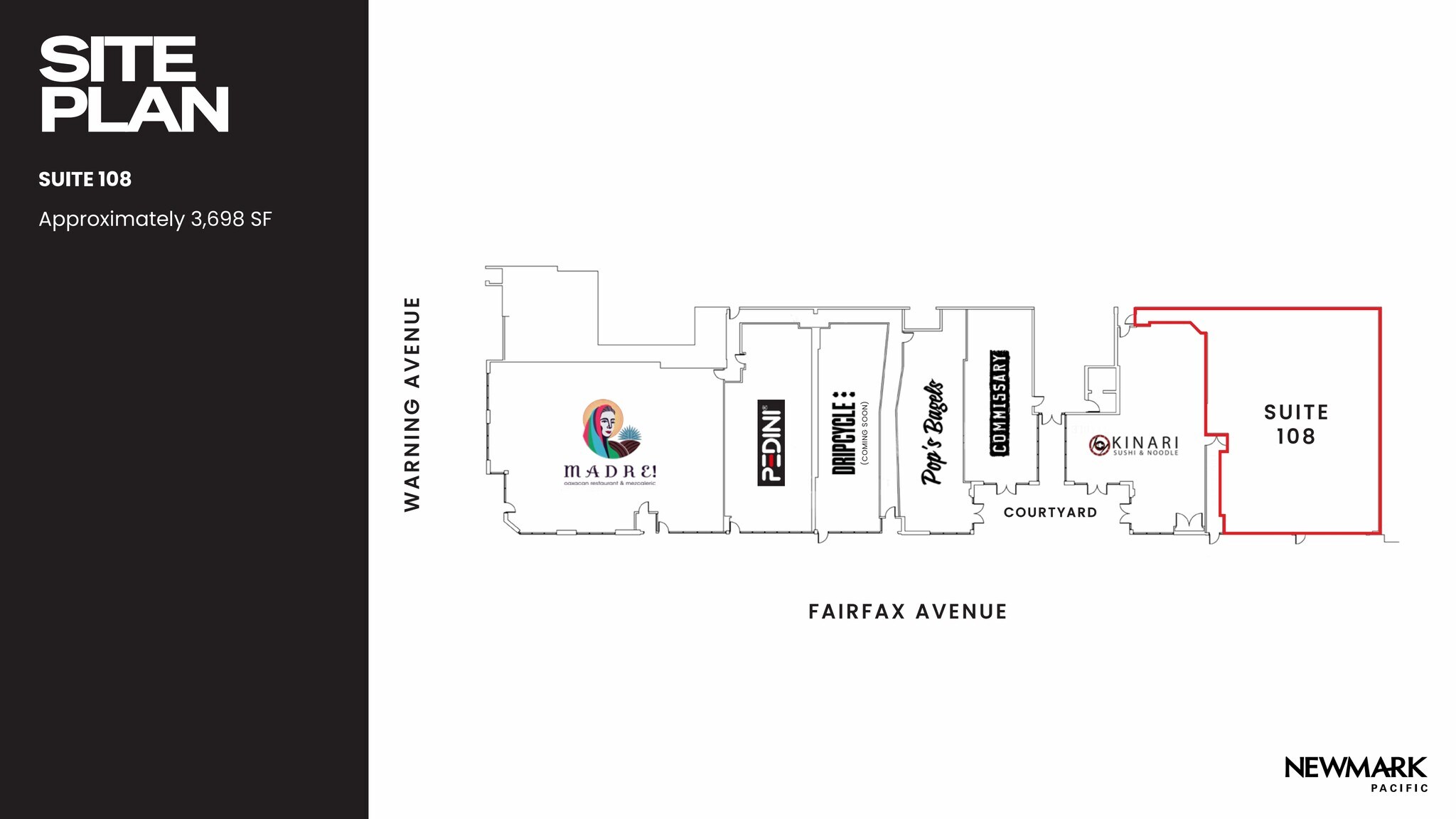 801 N Fairfax Ave, Los Angeles, CA à louer Plan de site– Image 1 sur 9
