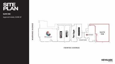 801 N Fairfax Ave, Los Angeles, CA à louer Plan de site– Image 1 sur 9
