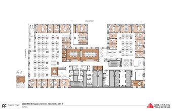 500 Fifth Ave, New York, NY à louer Plan d’étage– Image 1 sur 2