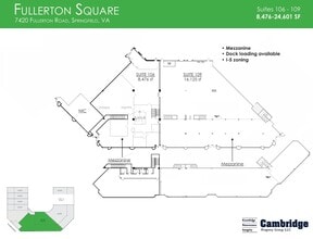7420 Fullerton Rd, Springfield, VA à louer Plan d’étage– Image 1 sur 1