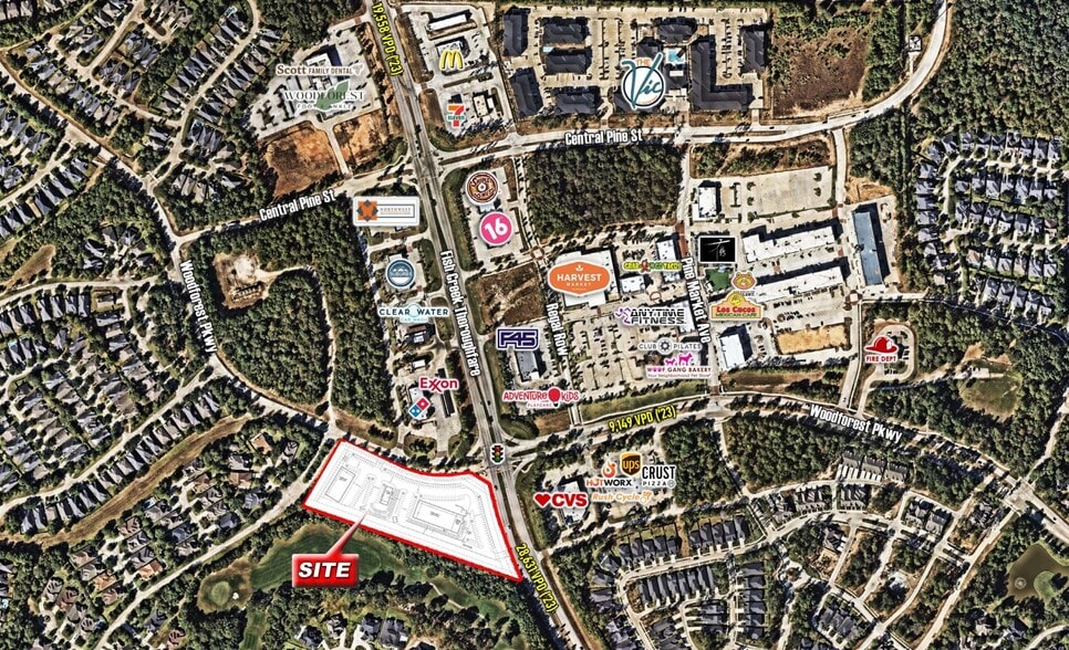 SWC of Fish Creek Thoroughfare and Woodforest Pkwy, Montgomery, TX à louer - Photo principale – Image 1 sur 3