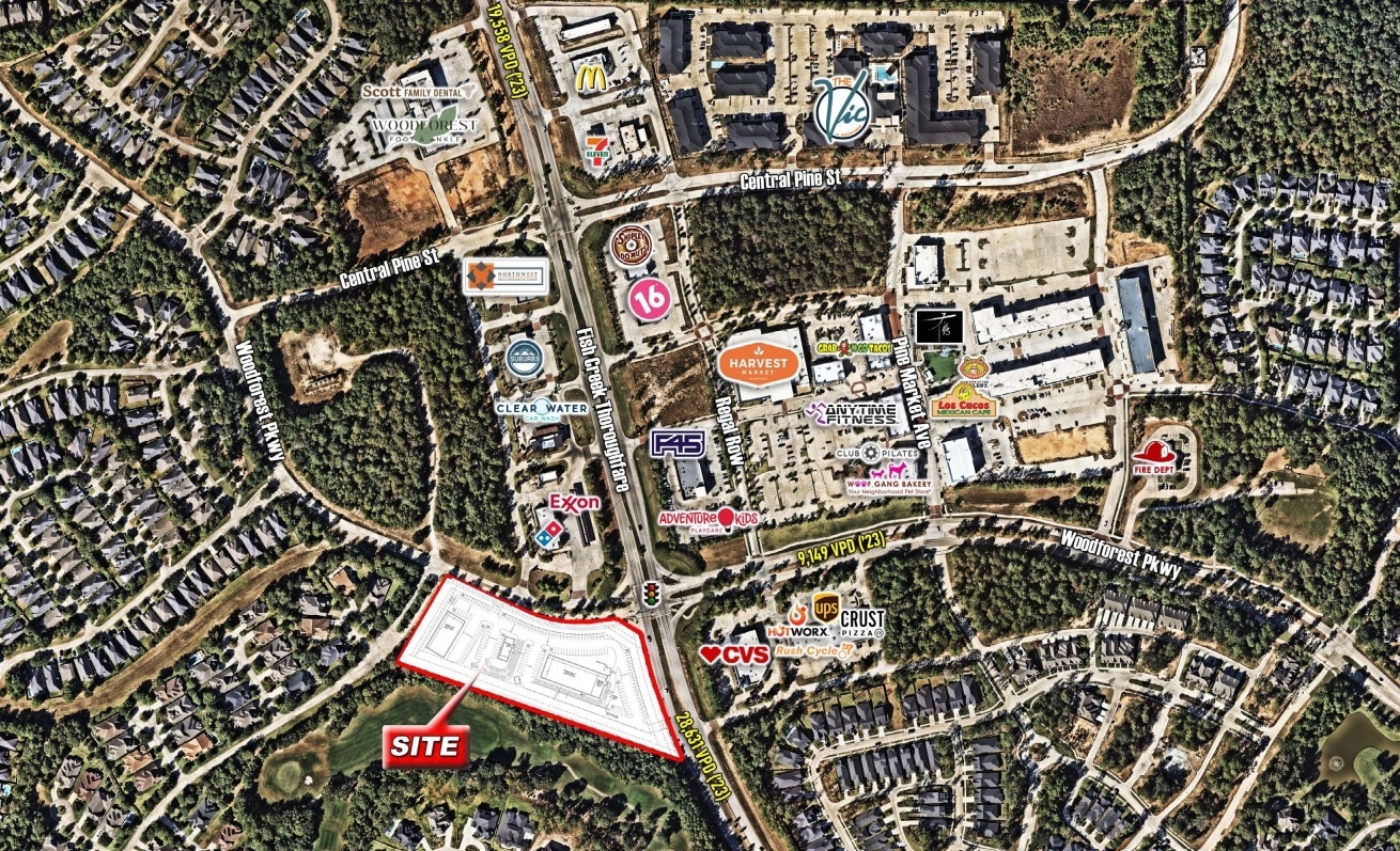 SWC of Fish Creek Thoroughfare and Woodforest Pkwy, Montgomery, TX à louer Photo principale– Image 1 sur 4