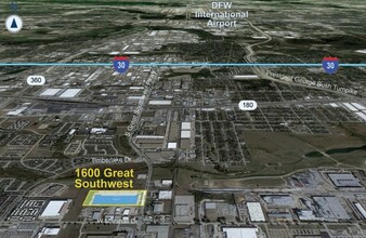 1600 S Great Southwest Pky, Grand Prairie, TX - VUE AÉRIENNE  vue de carte