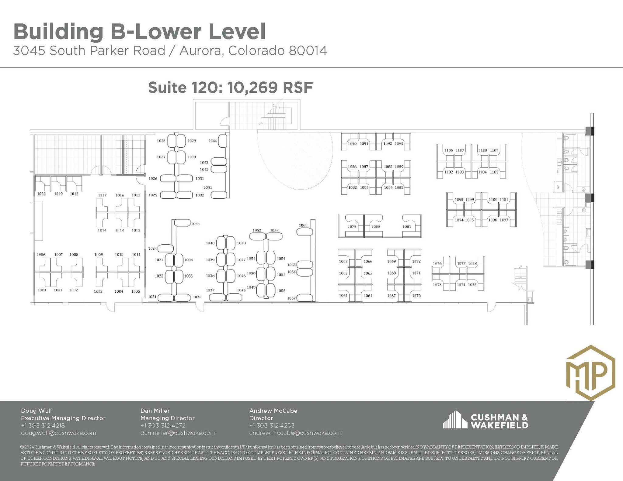 3025 S Parker Rd, Aurora, CO à louer Plan d’étage– Image 1 sur 1
