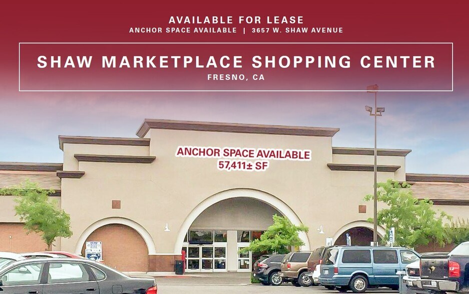 3617-3751 W Shaw Ave, Fresno, CA à louer - Photo principale – Image 1 sur 8