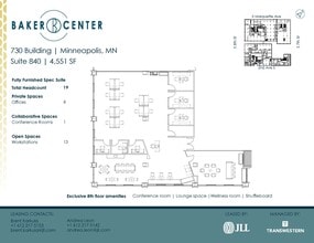 733 Marquette Ave, Minneapolis, MN à louer Plan d’étage– Image 1 sur 5