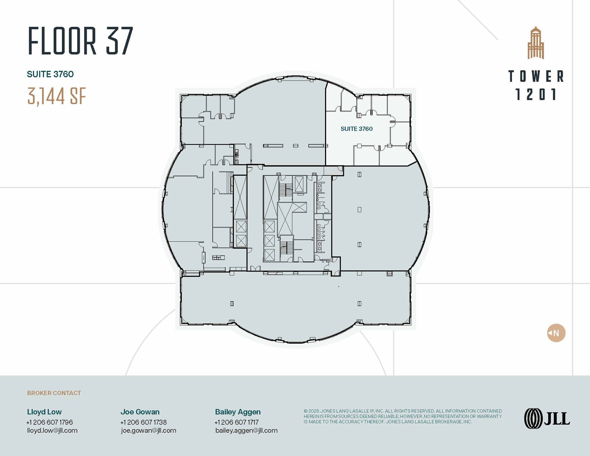 1201 3rd Ave, Seattle, WA à louer Plan d’étage– Image 1 sur 1
