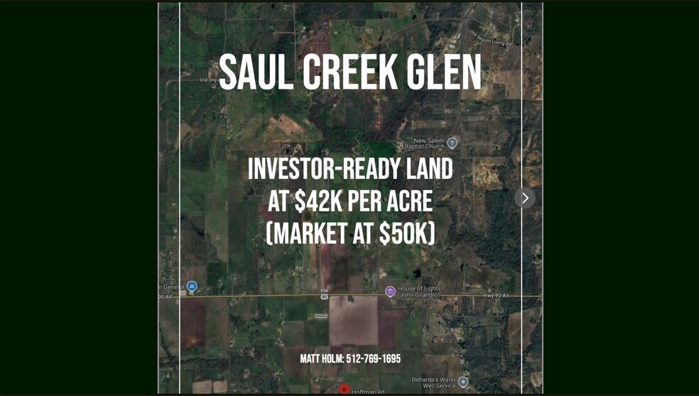Alt 90 and Hoffman, Seguin, TX à vendre - Aérien – Image 1 sur 6