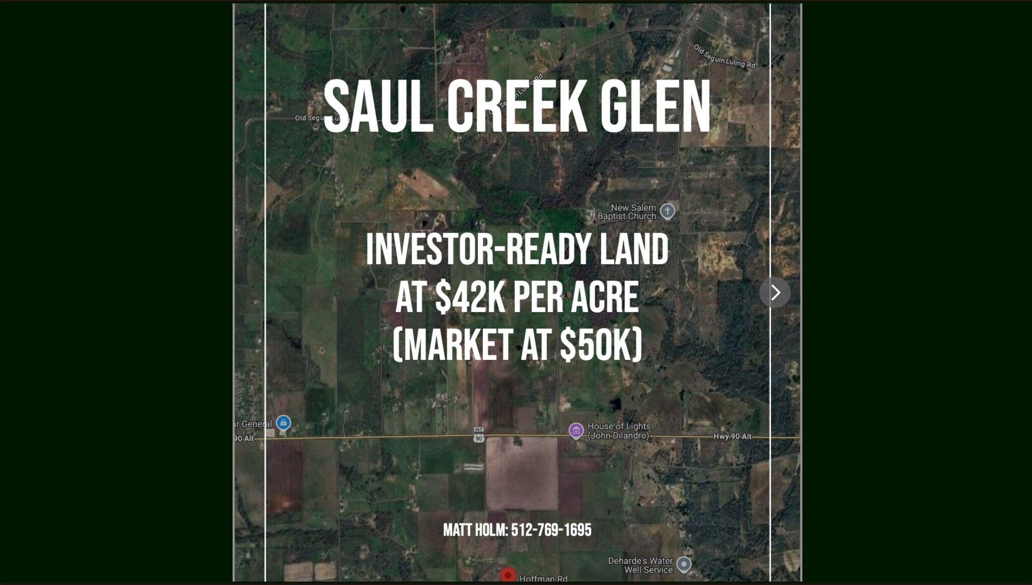 Alt 90 and Hoffman, Seguin, TX à vendre Aérien– Image 1 sur 7