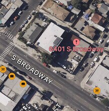 6401 Broadway, Los Angeles, CA - VUE AÉRIENNE  vue de carte