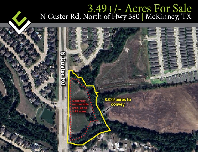 Custer Rd, McKinney, TX à vendre - Aérien – Image 1 sur 12