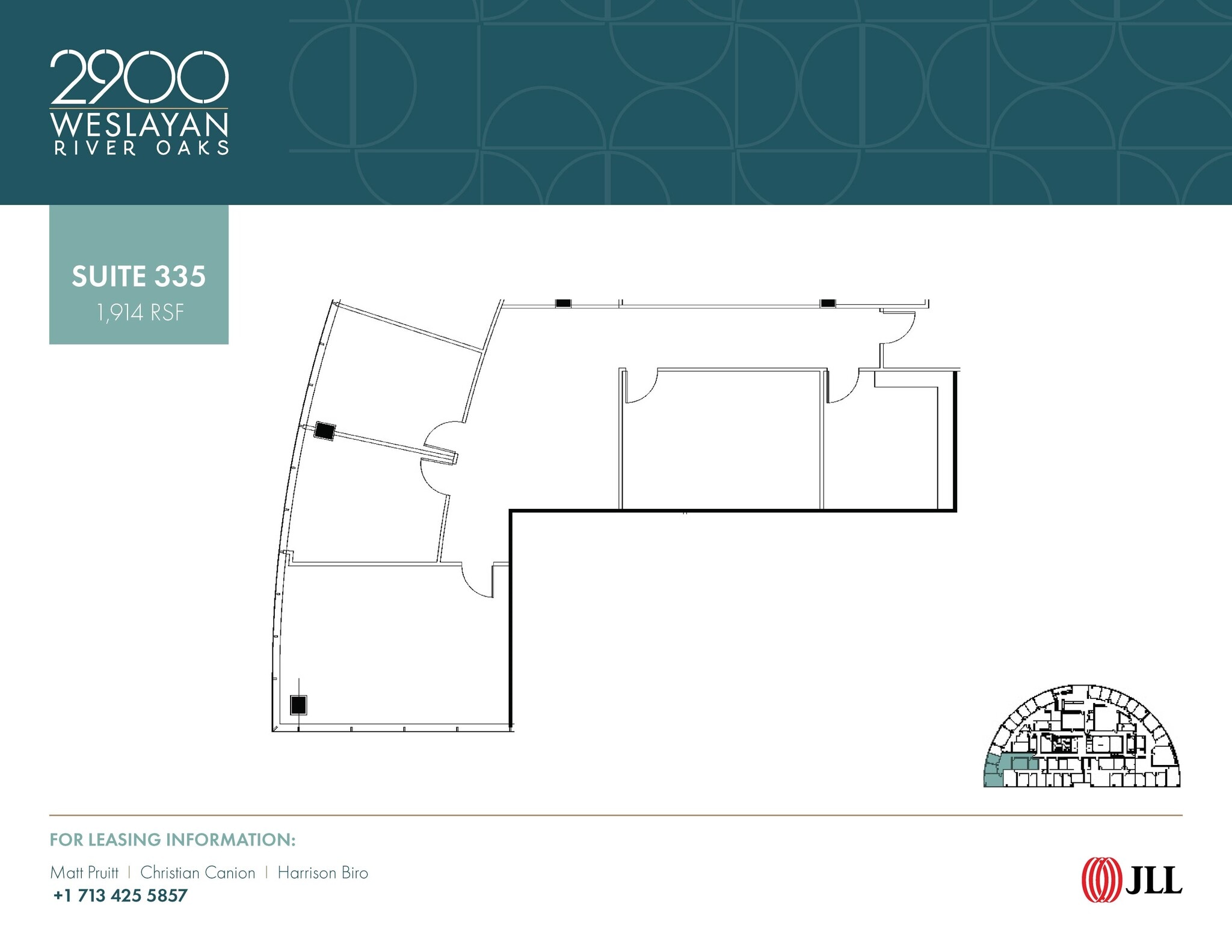 2900 Weslayan St, Houston, TX à louer Plan d’étage– Image 1 sur 1