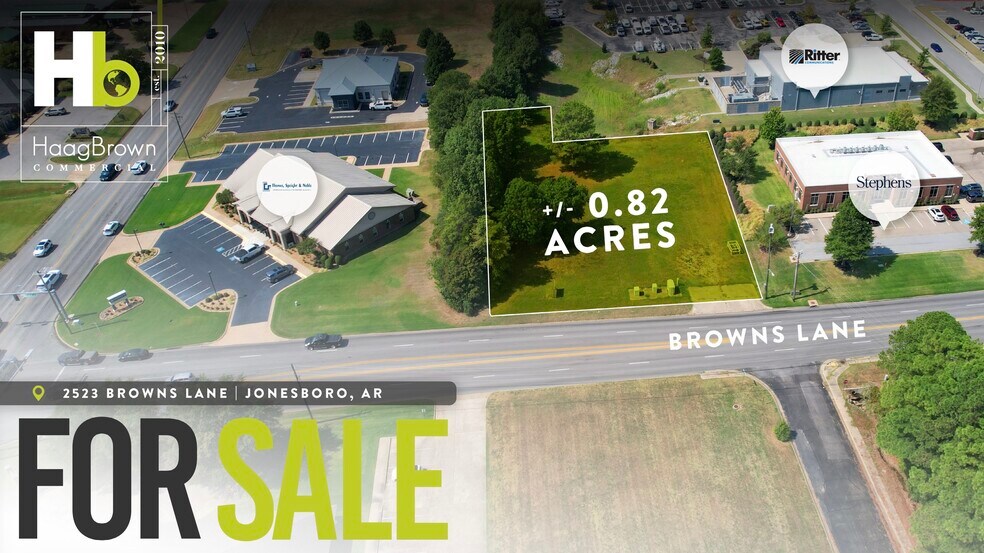 2523 Browns Ln, Jonesboro, AR à vendre - Aérien – Image 1 sur 3