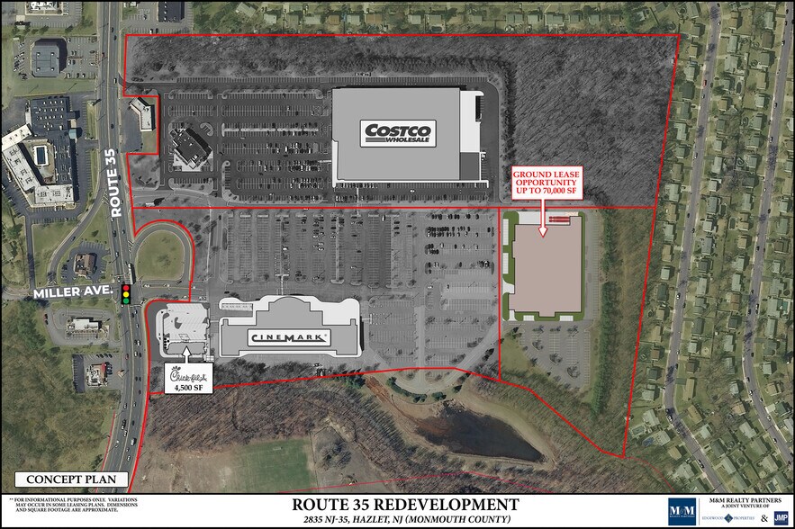 2835 State Route 35, Hazlet, NJ à louer - Plan de site – Image 1 sur 1