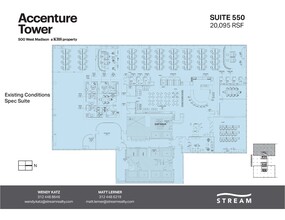 500 W Madison St, Chicago, IL à louer Plan d’étage– Image 1 sur 6