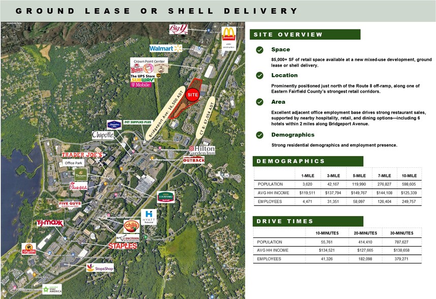 555 Bridgeport Ave, Shelton, CT à louer - Aérien – Image 2 sur 4