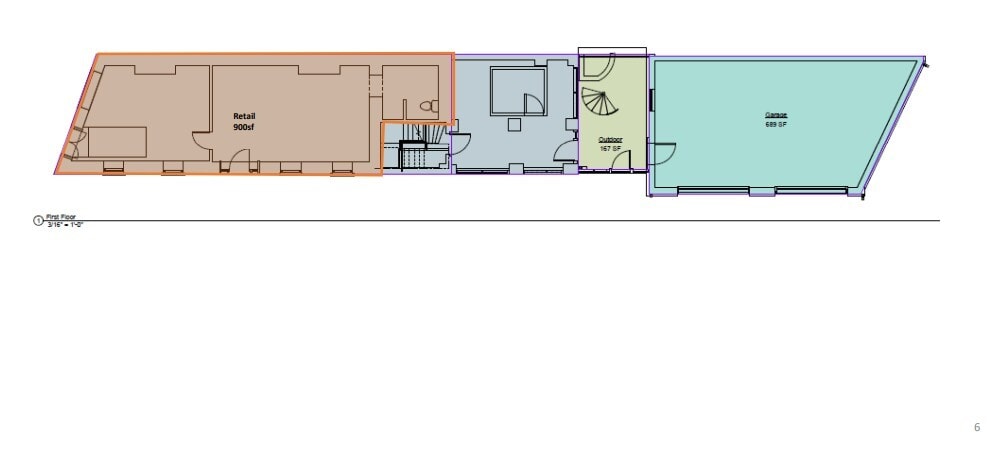 248-252 Meeting St, Charleston, SC à louer Plan d’étage– Image 1 sur 1