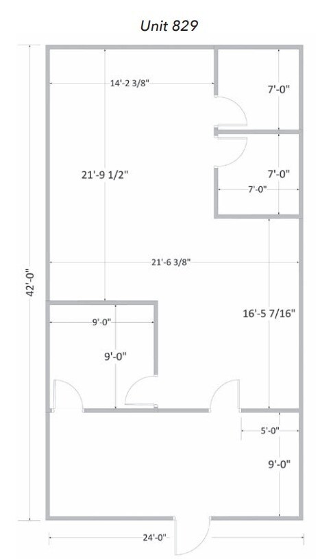 801-825 Brown School Rd, Evansville, WI à louer Plan d’étage– Image 1 sur 2