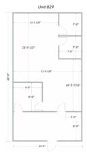 801-825 Brown School Rd, Evansville, WI à louer Plan d’étage– Image 1 sur 2