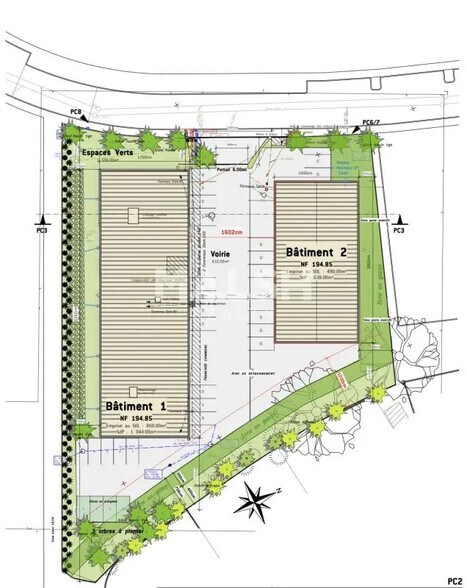Bureau dans Gleizé à louer - Plan de site – Image 2 sur 2