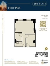 509 Olive Way, Seattle, WA à louer Plan d’étage– Image 2 sur 2