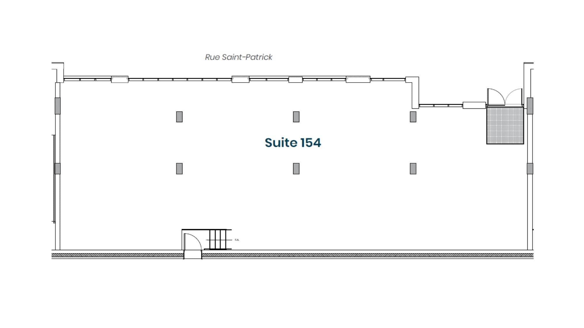 2350 Rue Saint-Patrick, Montréal, QC à louer Plan d’étage– Image 1 sur 2