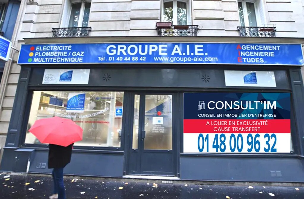 Local commercial dans Paris à louer Photo de l’immeuble– Image 1 sur 10
