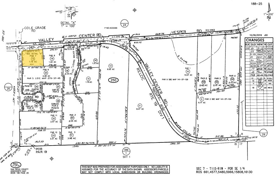 28535 Cole Grade Rd, Valley Center, CA à louer - Plan cadastral – Image 3 sur 3